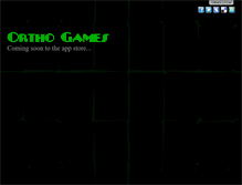 Tablet Screenshot of orthogames.com